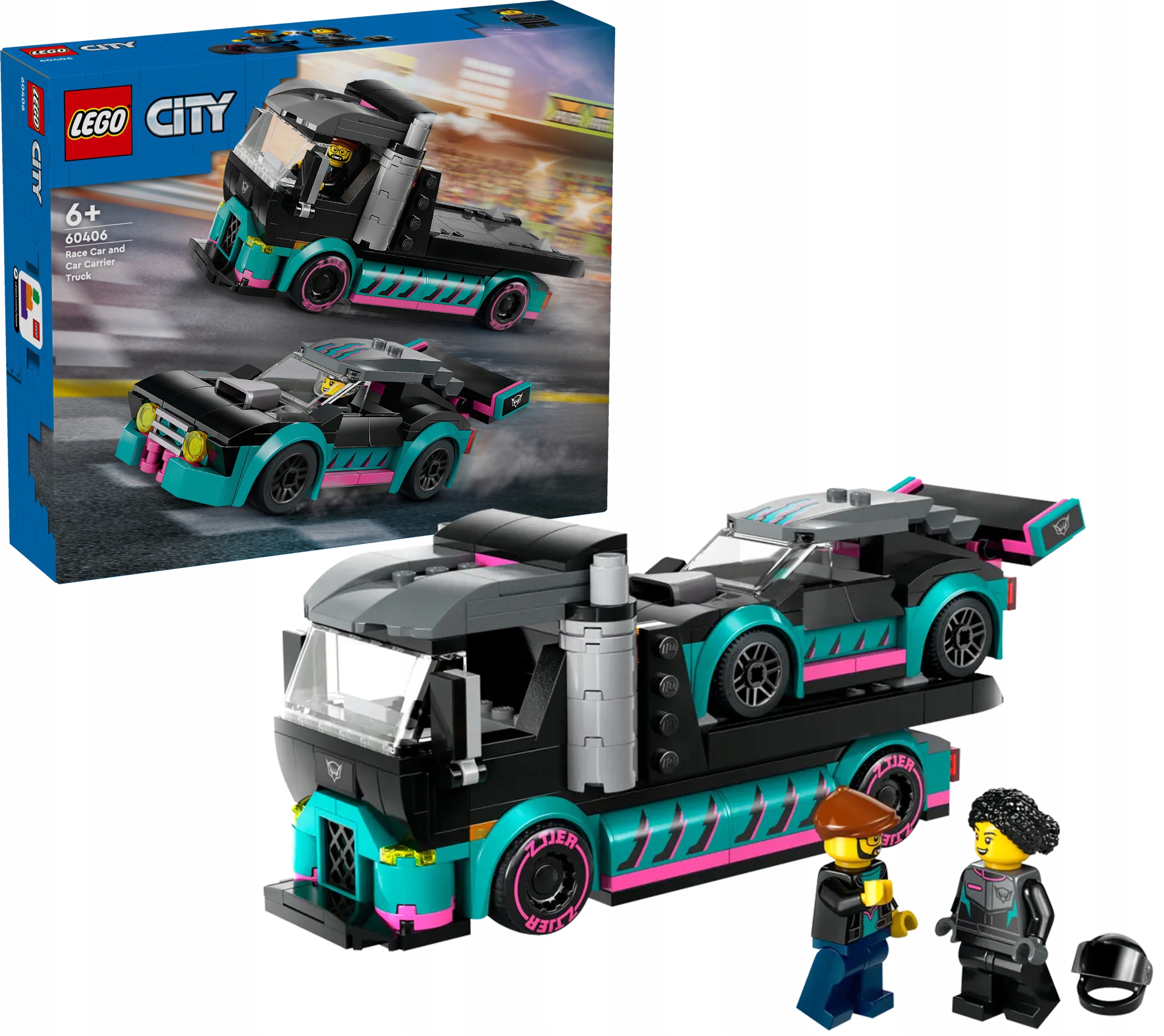 Lego City – Závodní auto a Autopřepravník – 60406