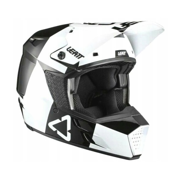 LEATT KASK MOTO 3.5 V21.3 HELMET BLACK/WHITE XL