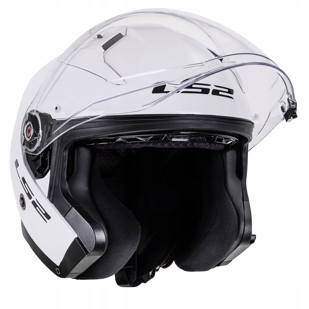 LS2 KASK MOTOCYKLOWY OTWARTY OF603 INFINITY II SOLID WHITE L Typ Otwarte / Jet