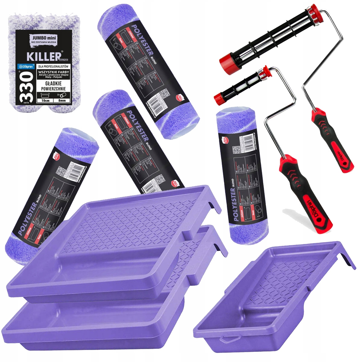 Malířská Sada Blue Dolphin 330 Váleček 25 CM 10 CM