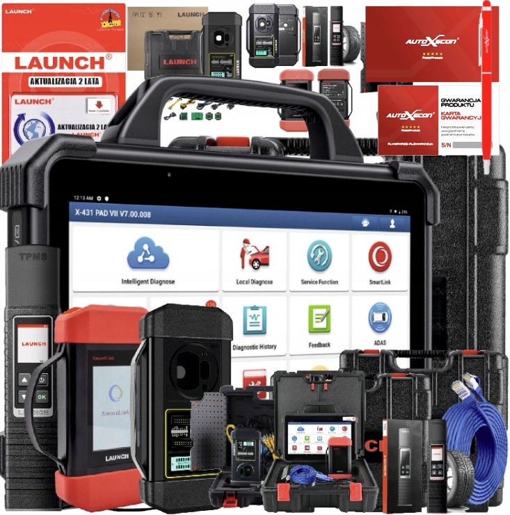 Launch X431PAD VII Elite XPROG3 Tsgun V. 2026 flash kľúče tpms Full