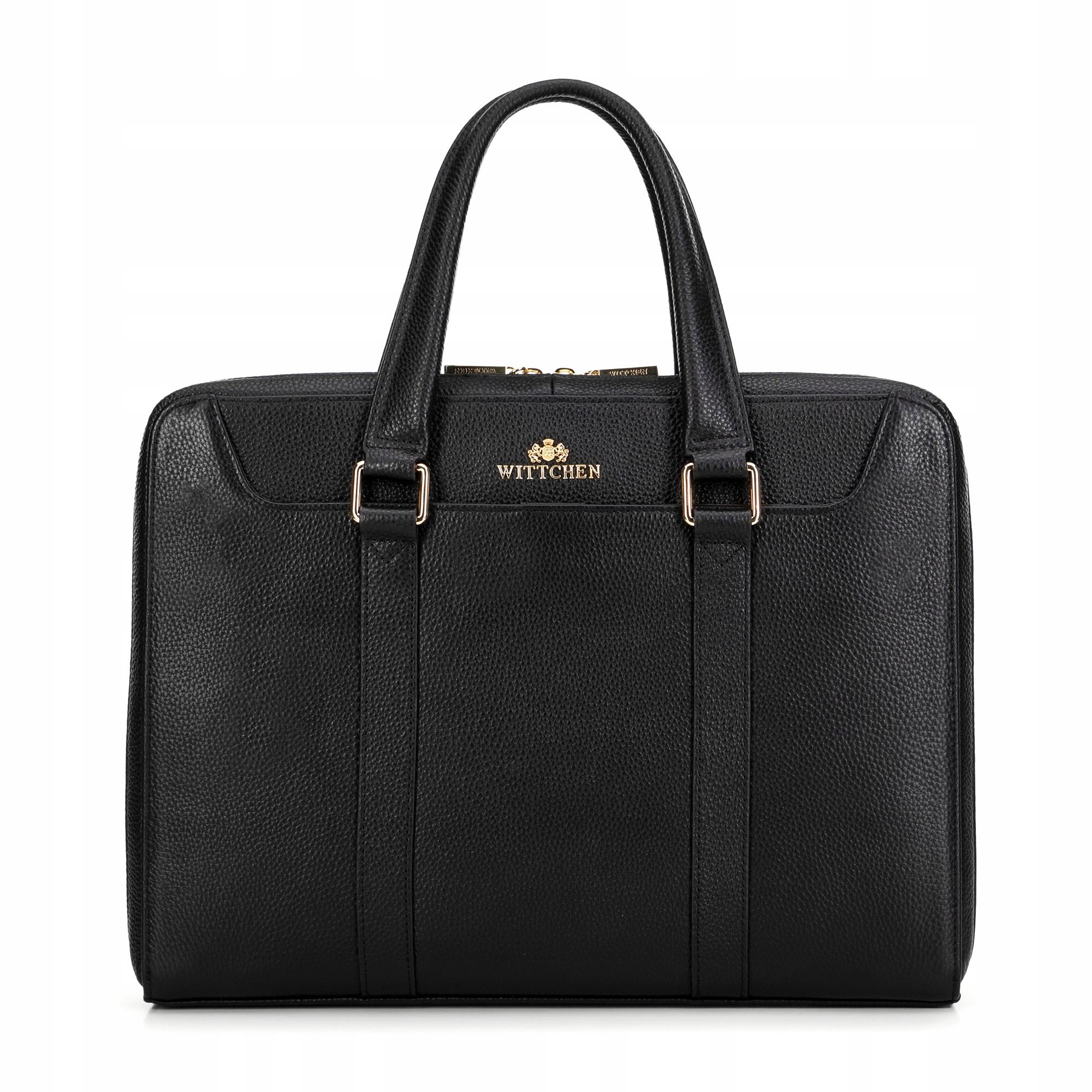 Torba na laptopa 13,3'' Wittchen skórzana 99-4E-611-1 czarna