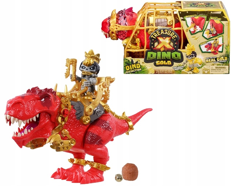 

Treasure X Dino Gold Figurka Dinozaur T-rex Red