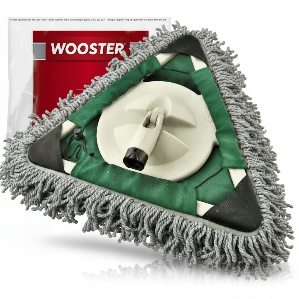 Mop Wooster Pro odprášení stěn stropů po broušení hladítek Požírač Prachu