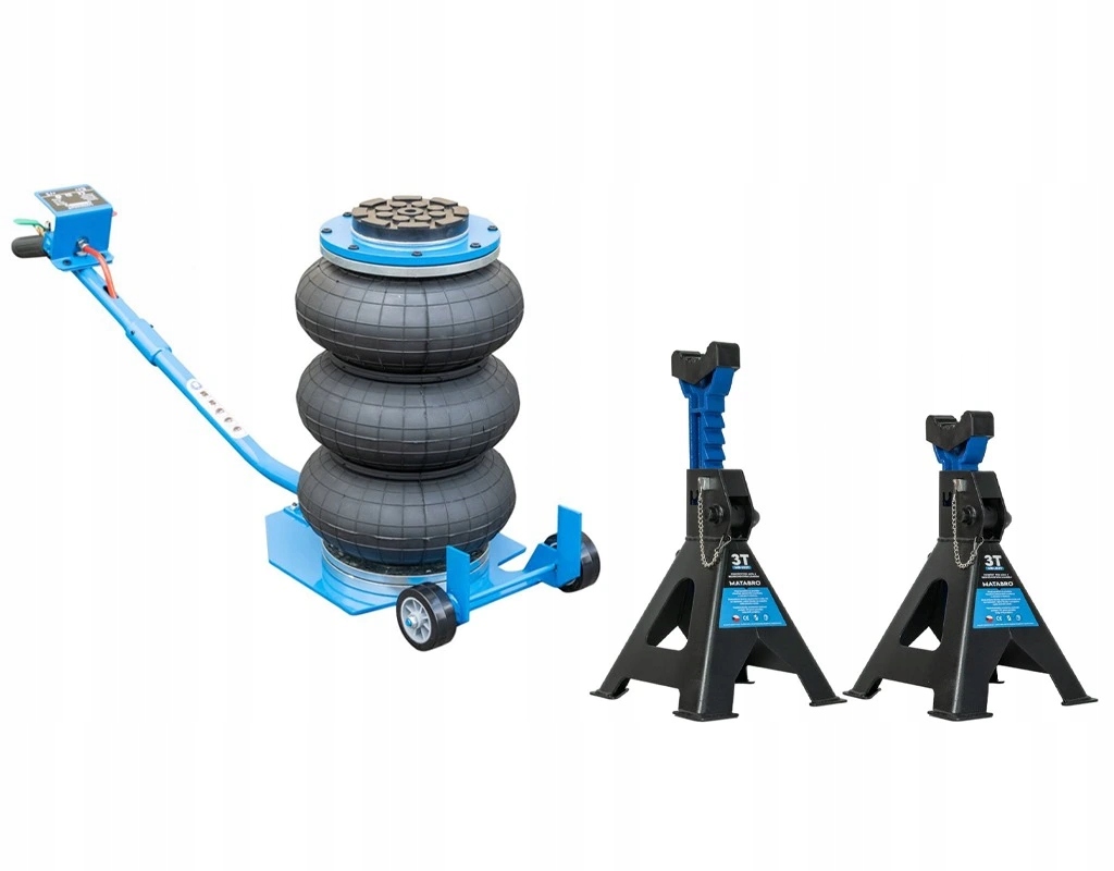 Akční Set Pneumatický měchový zvedák 3t MB-BJ3T s podpěrami 3t MB-JS3T