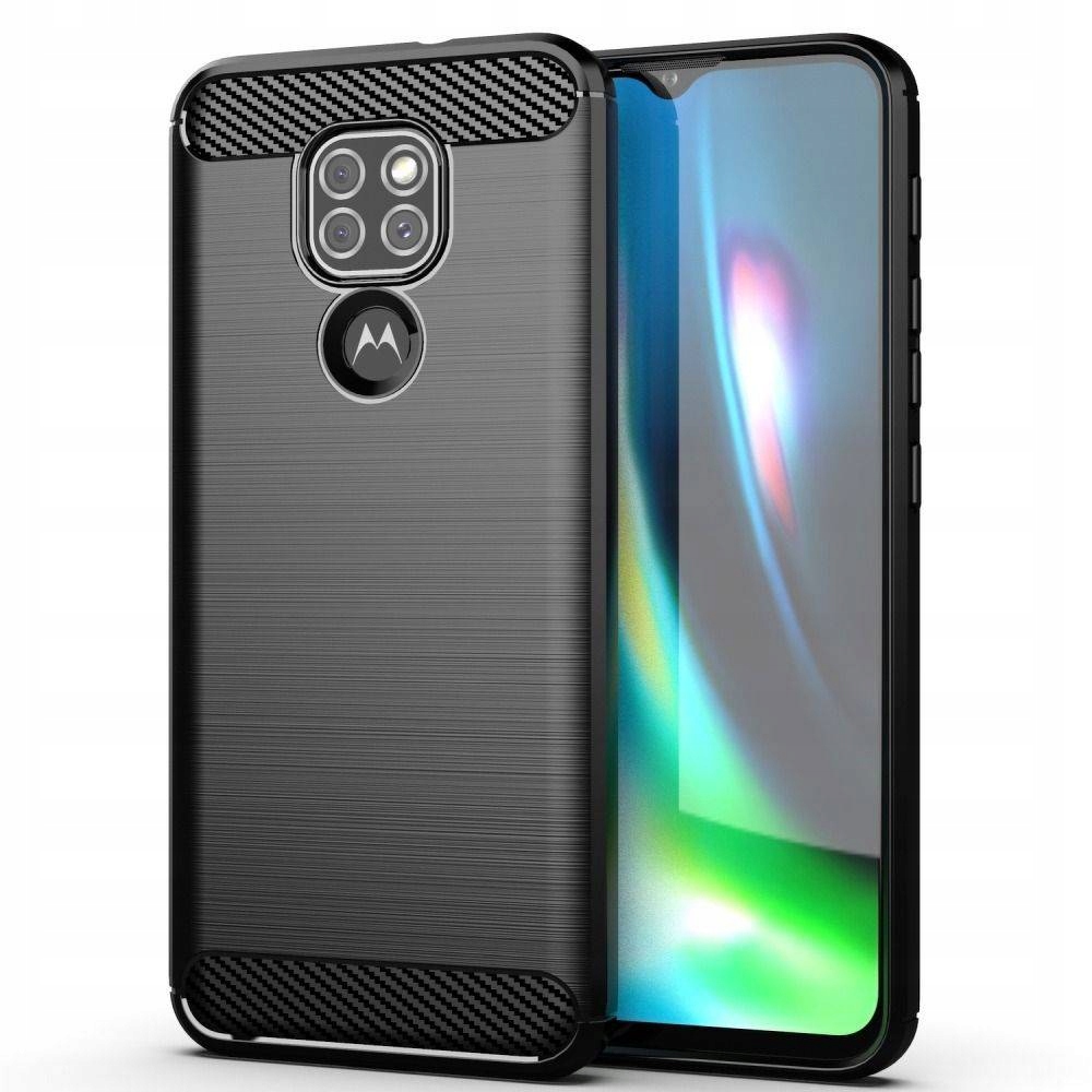 Etui Carbon Do Motorola Moto G9 Play E7 Plus Czarny