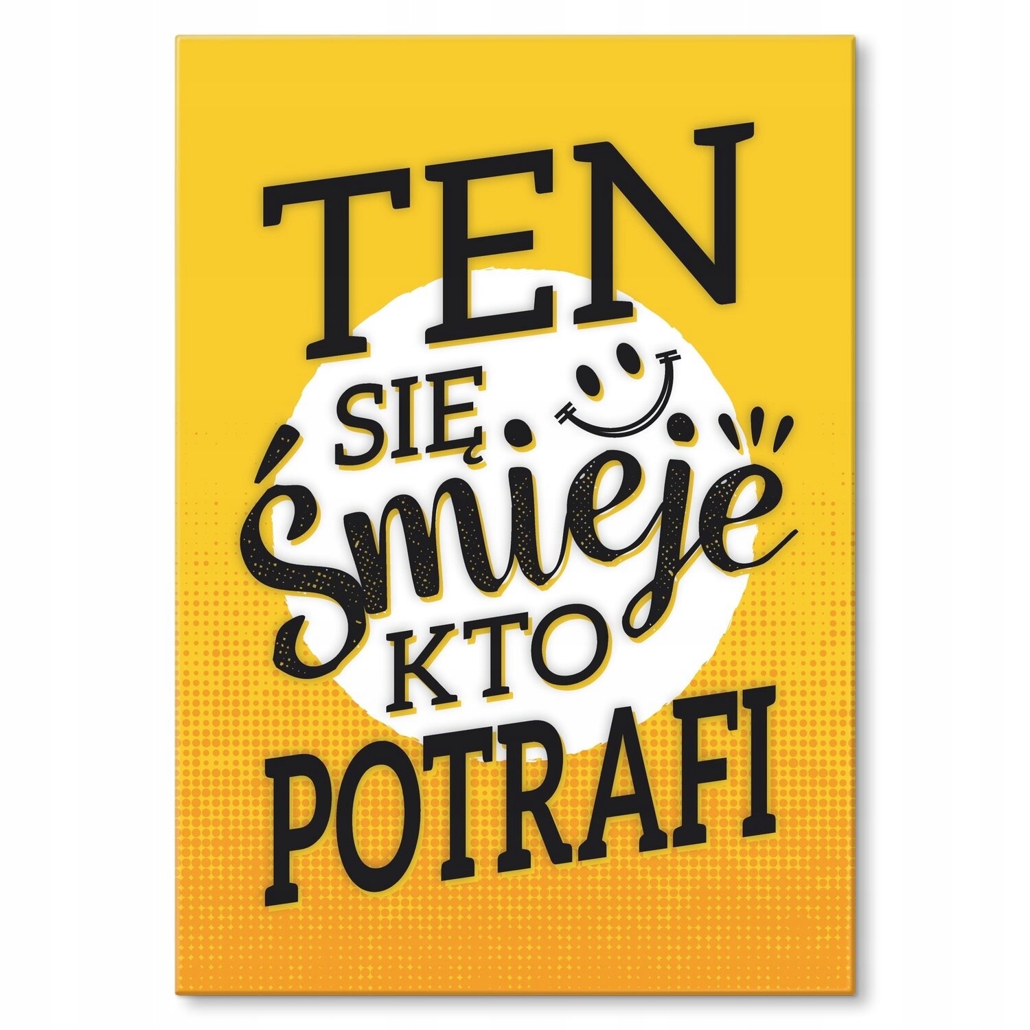 Kovový plakát ten se směje kdo umí Dárek 22 x 31 cm