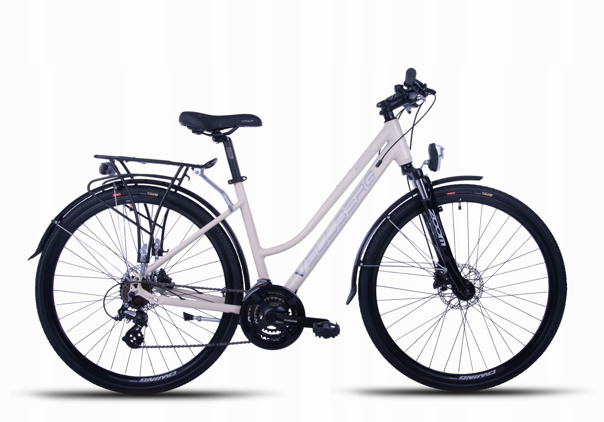 Rower 28 Vellberg Discover 1.0 V1 D Disc 3x7 460 18" Piaskowy