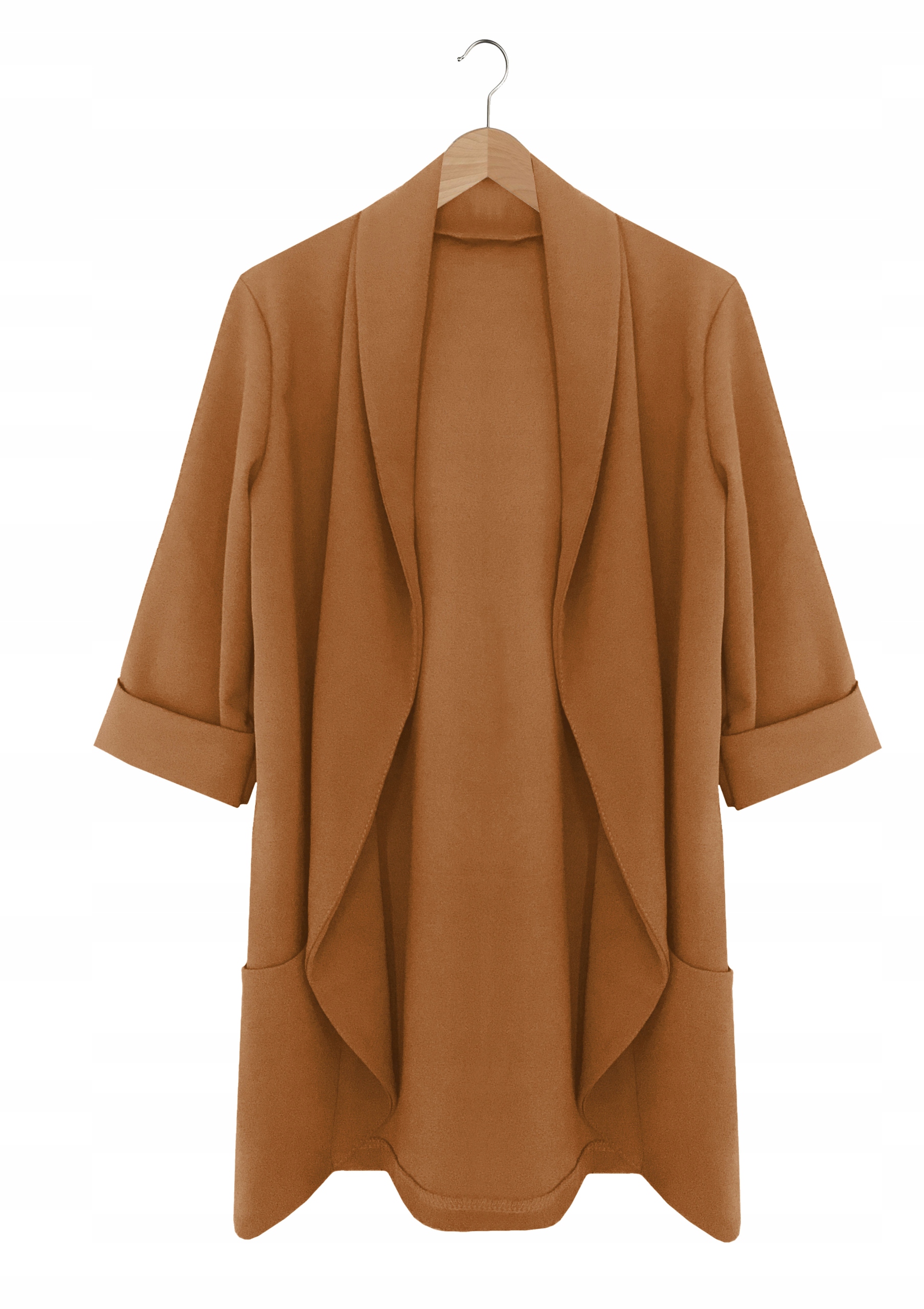 CZARNY żakiet narzutka BLEZER DZIANINA S-L Płeć kobieta