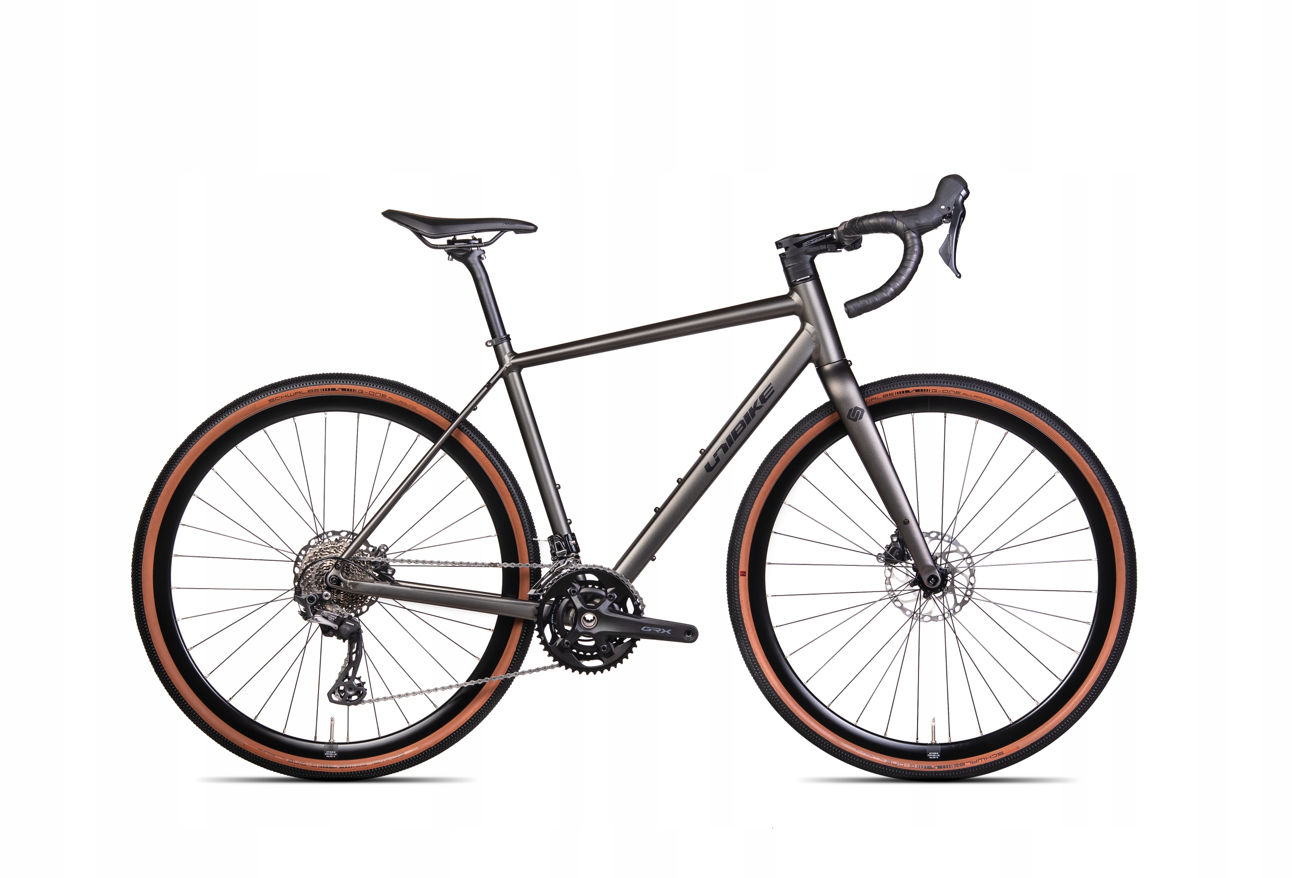 Rower gravel Unibike Geos rama 55 cm koło 28 " grafitowy 2025