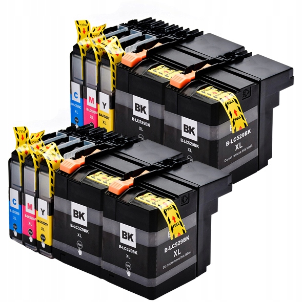 

10X Tusze do Brother DCP-J105 LC525XL LC529XL