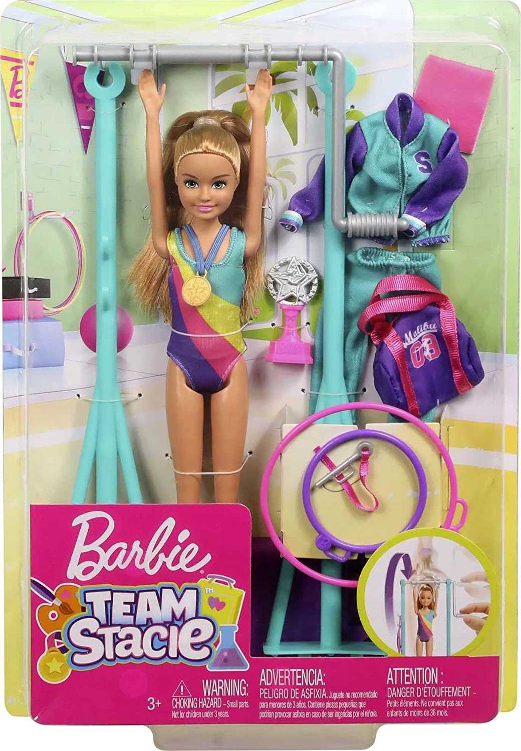 Lalka Barbie Stacie Gimnastyczka GBK59