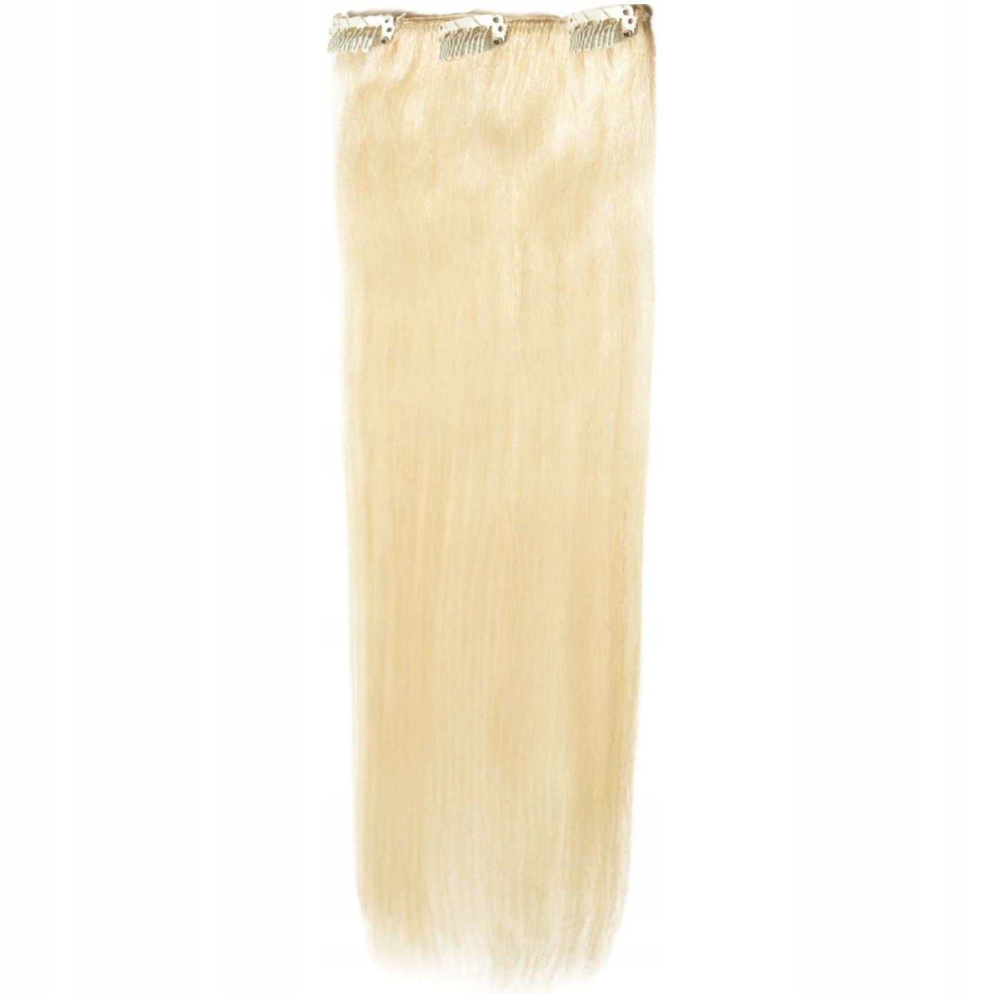 Clip-in Příčesek Do Vlasů Přírodní 25 CM 3 Sponky velmi světlý blond 613