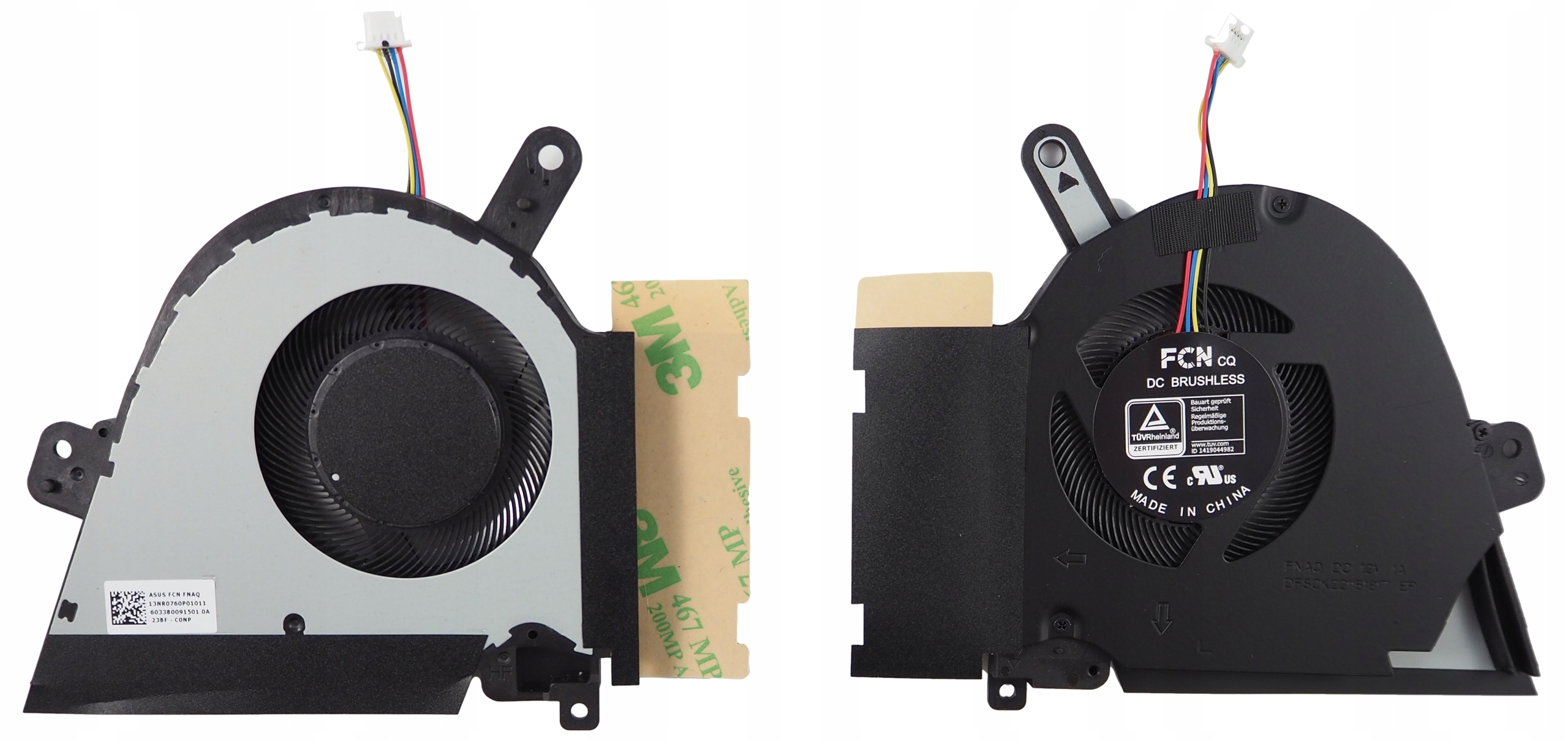 Ventilátor Fcn pro Asus Tuf Dash F15 FX516 FX516P FX516E FX516PC FX516PE Cpu