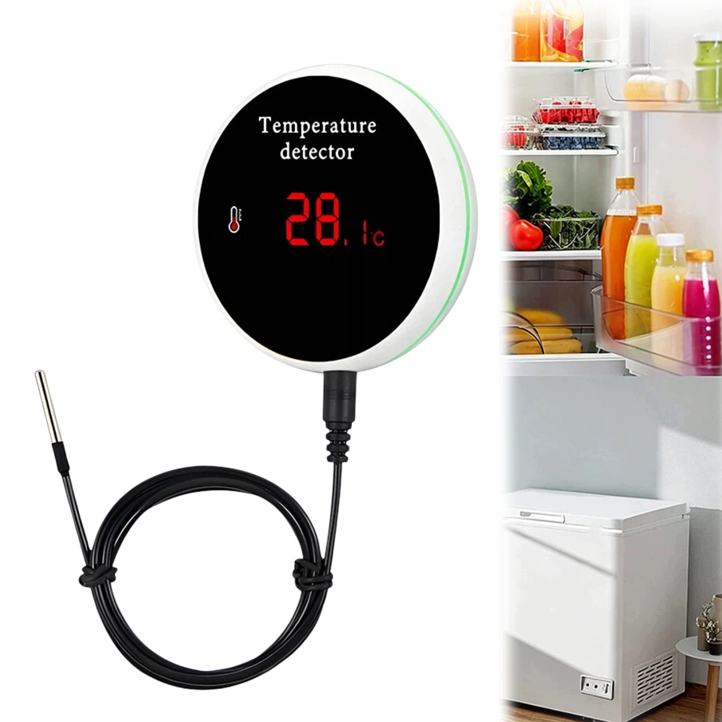 Smart WiFi teploměr s vodotěsnou sondou Snímač teploty