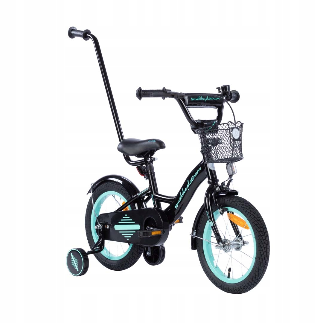 rower rowerek Tomabike Platinum 14 cali prowadnik kosz V-break edycja 2025