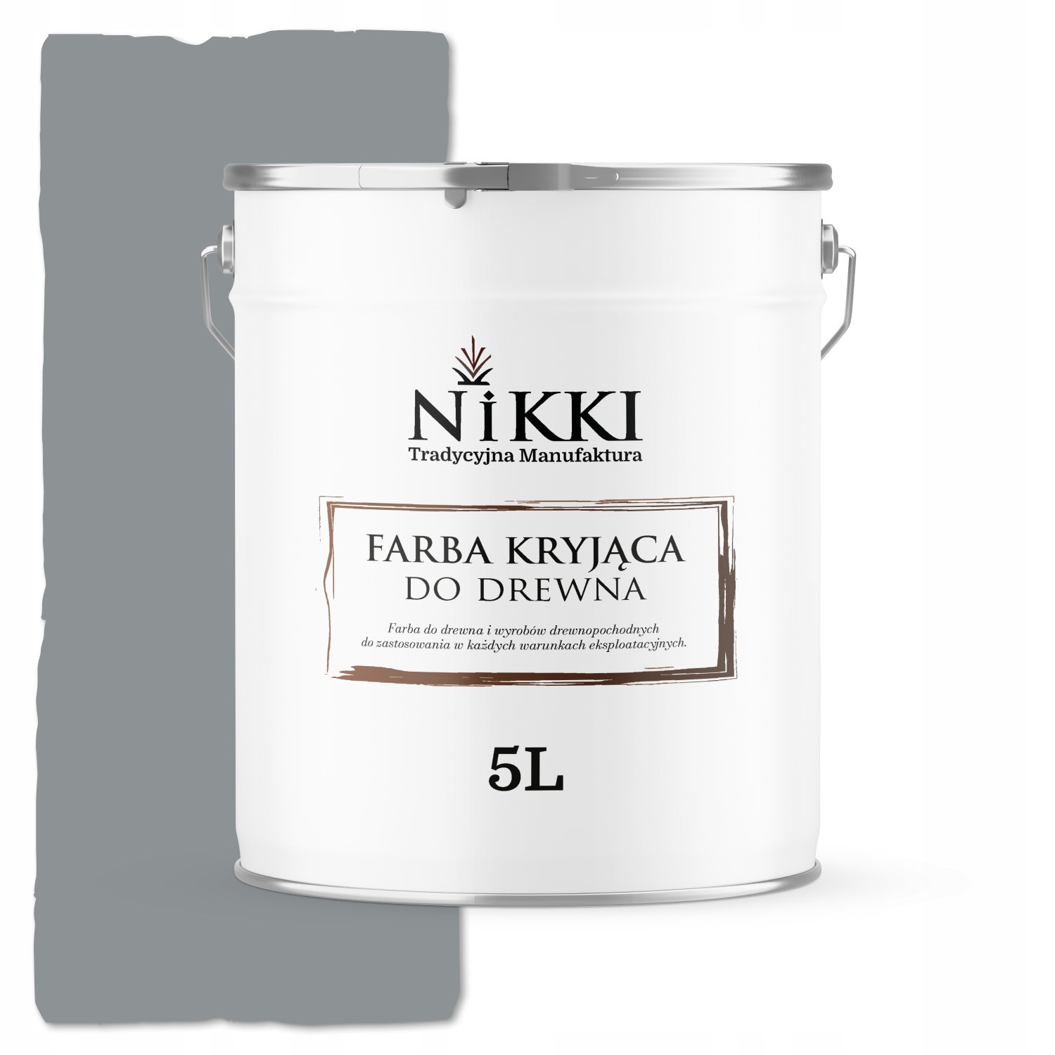 Barva Na Dřevo Kryjící Dveře Renovační Barva Šedá RAL7045 Lesk 5L Uv