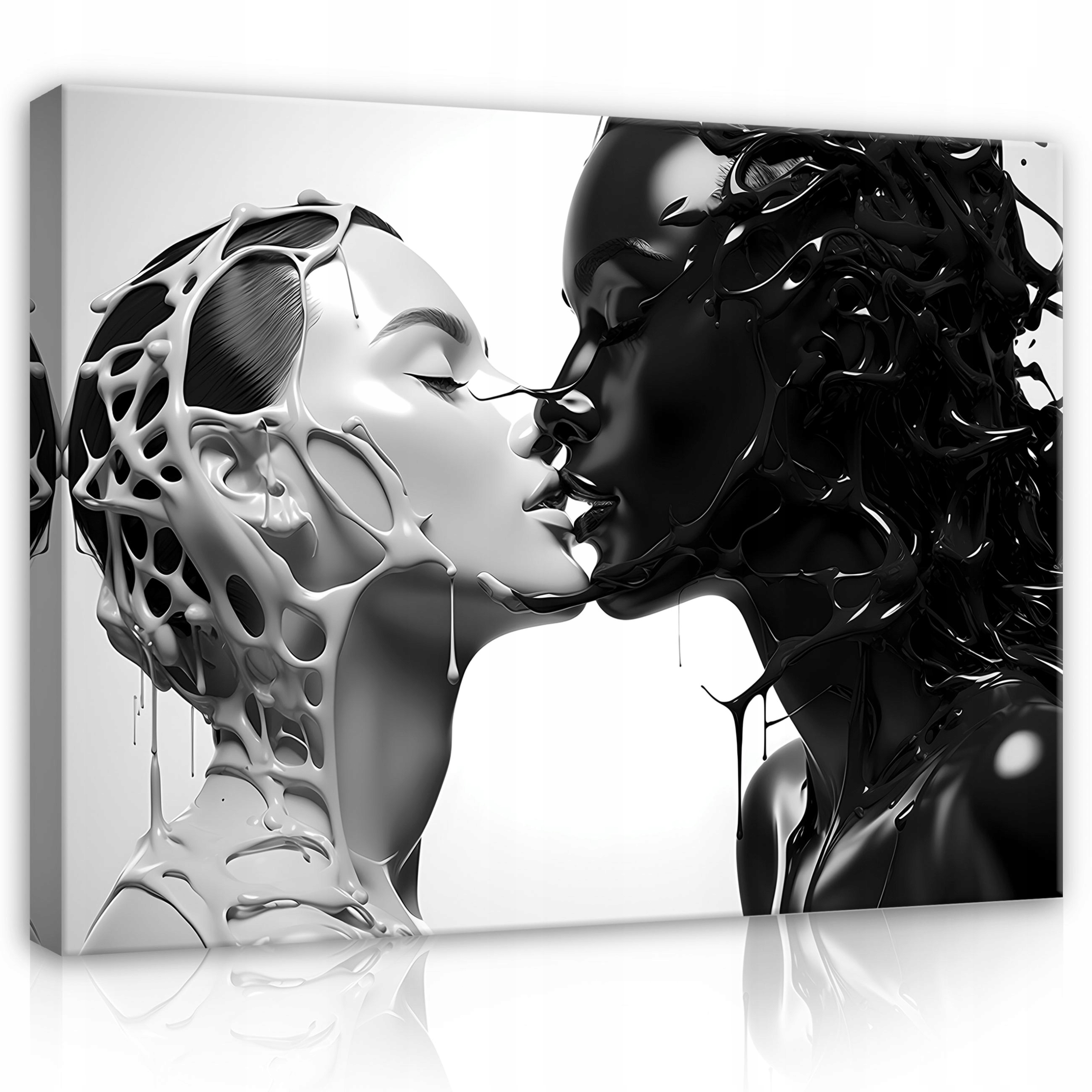 Obraz Žena Pár Abstrakce XXL Na Zeď Plátno Ložnice Obývací Pokoj 120x80