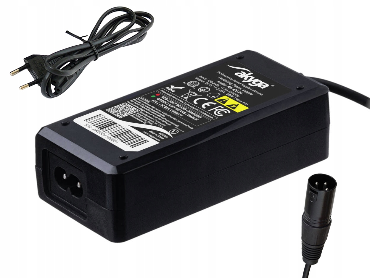 

Ładowarka 29.4V 2A do akumulatora litowego 24V Xlr