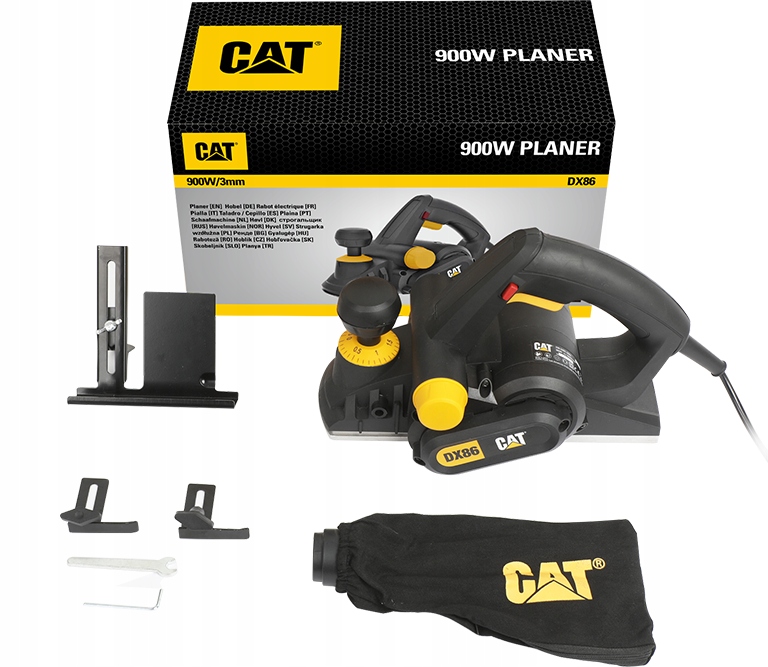 

Strug elektryczny do drewna Cat DX86 900W 3mm