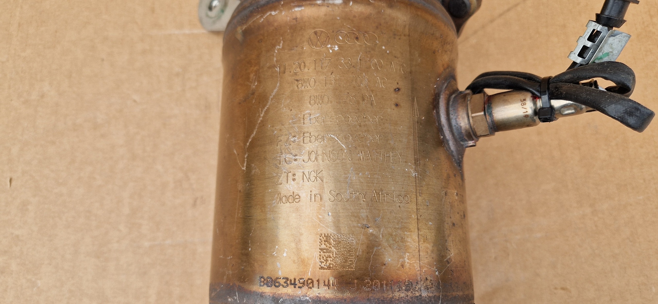 catalyst DPF 8W0131703AC 8W0178DA as new original complete