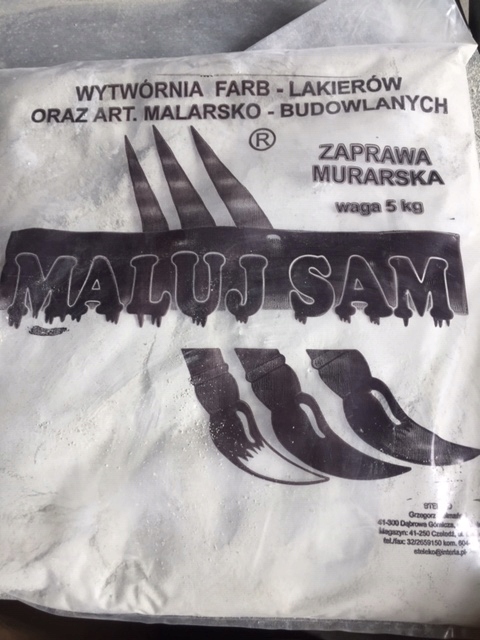 Zaprawa Murarska do Nakładania Ręcznego na zewnątrz i wewnątrz 5kg.