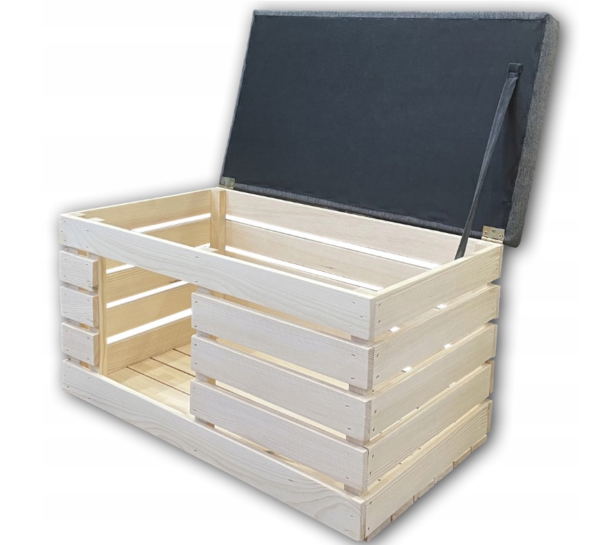 LEGOWISKO DLA KOTA PSA Pufa 90 skrzynia welur skaj Typ tapicerowana