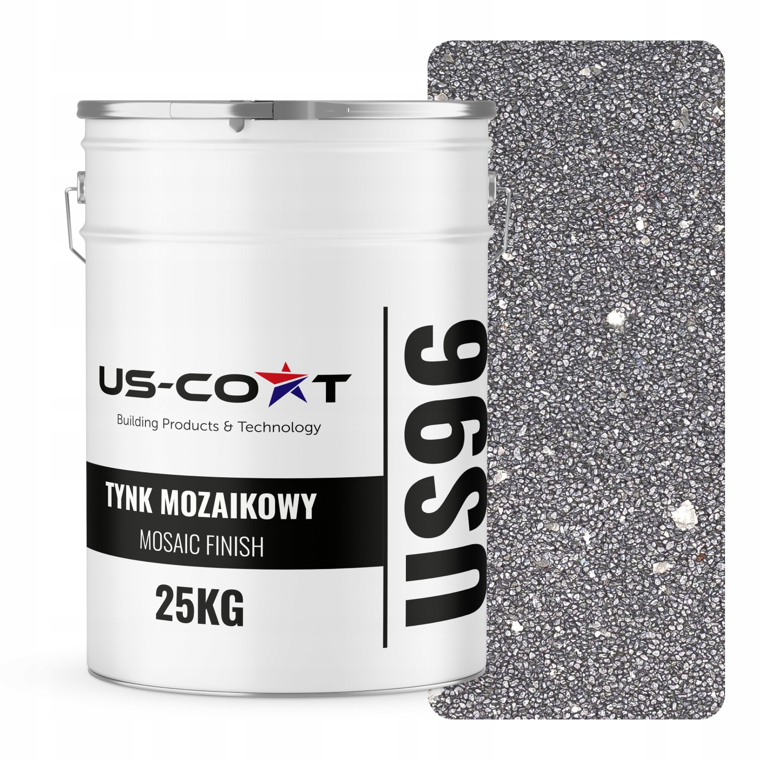 Mozaiková Omítka Mozaika 25 Kg Stříbrná Se Stříbrnou Slídou M54 Pryskyřičná Fasáda