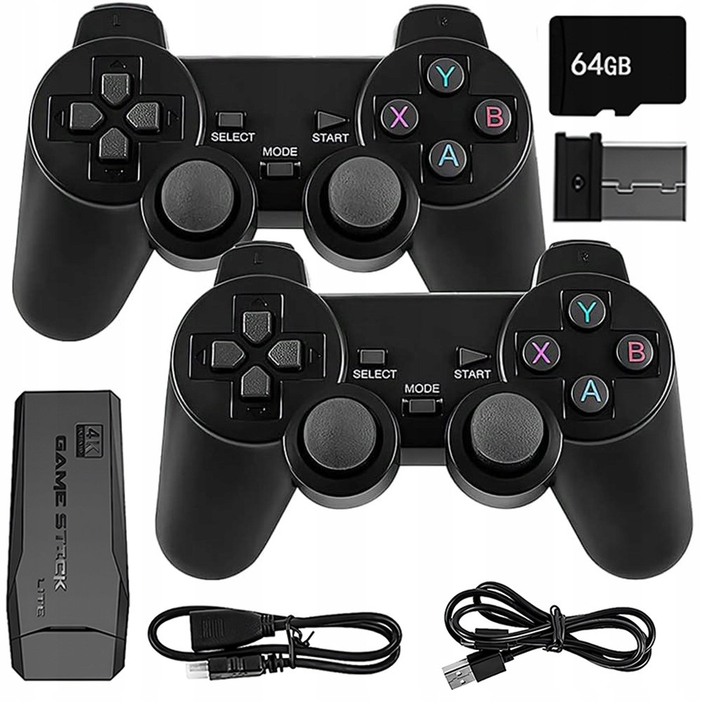 Konsola Do Gier Wideo Z 20 000 Gier 2 Kontrolerami I Obsługą 24 Języków