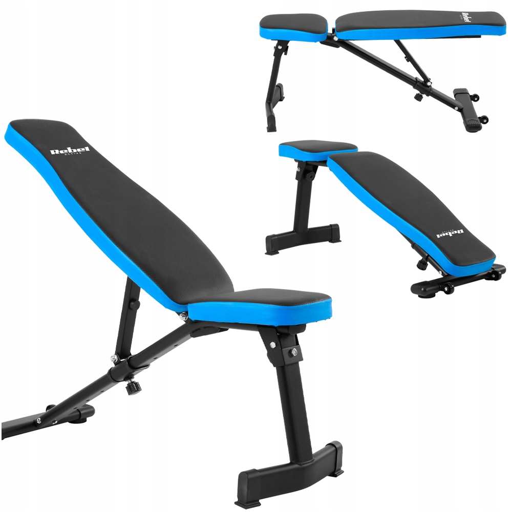 Ławka treningowa skośna Rebel solidna