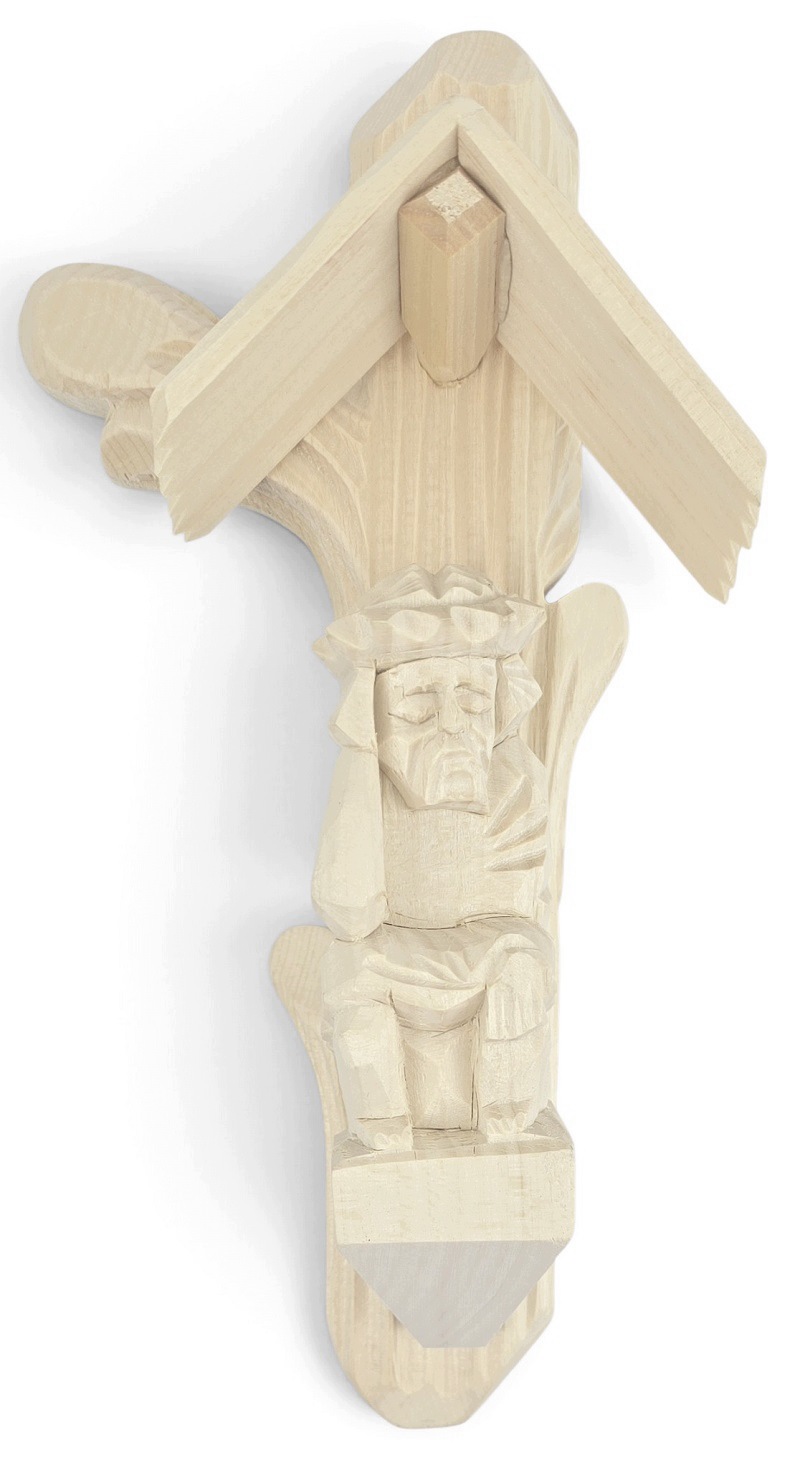 Dekorativní Ježíšek Figurka Dřevěná ručně vyřezávaná socha 25 x 14 cm