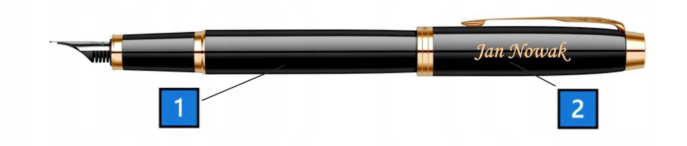 PIÓRO WIECZENE ZE ZŁOCENIAMI PARKER IM Z GRAWEREM NA PREZENT I TOREBKĄ Waga produktu z opakowaniem jednostkowym 0.15 kg