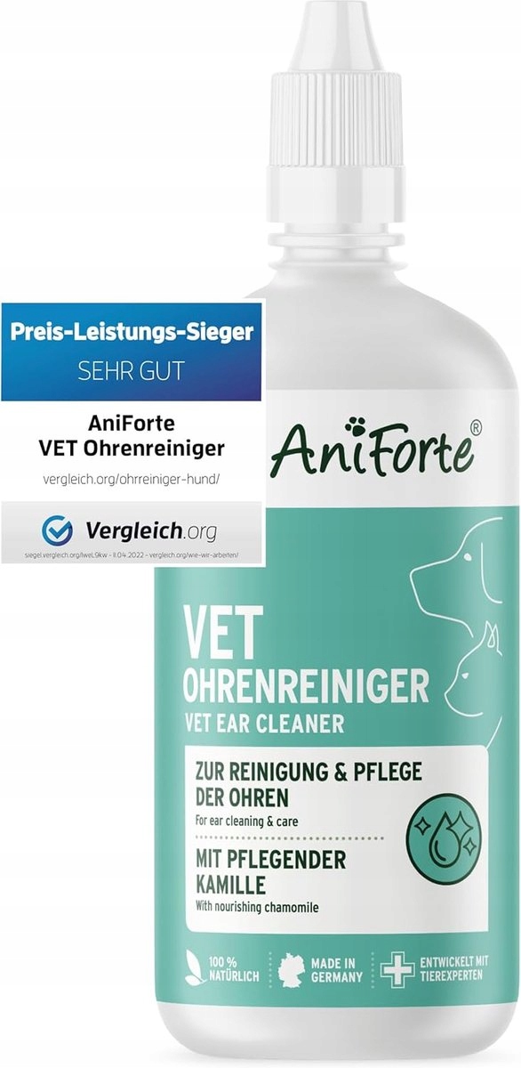 AniForte Vet – čisticí přípravek na uši pro psa a kočku 250 ml