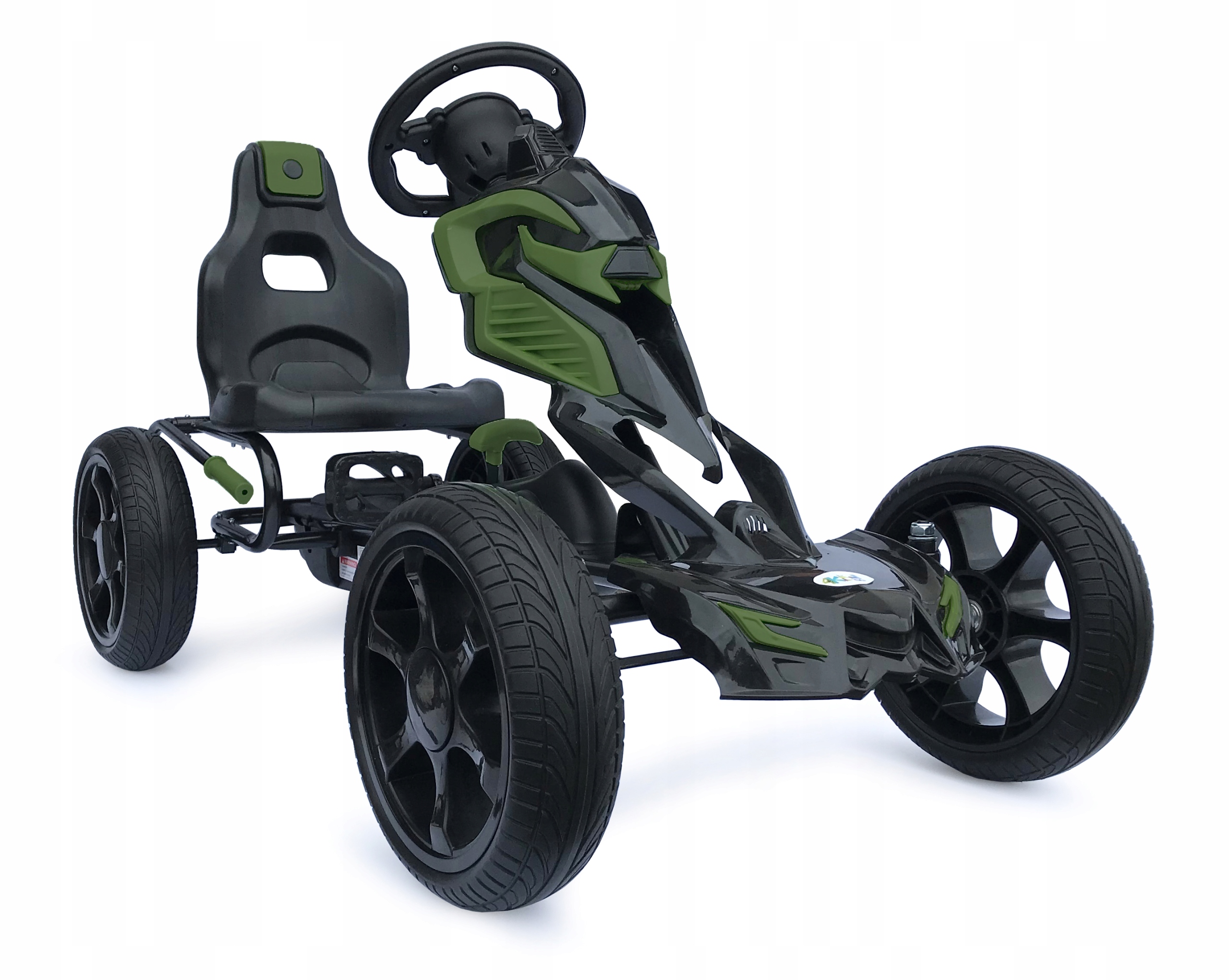 Wielki Gokart Na Pedały do 60kg 5-12lat scout 4KiDS Khaki