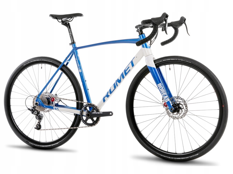 Rower gravel Romet Boreas 1 U21 28 cali Biało-niebieski