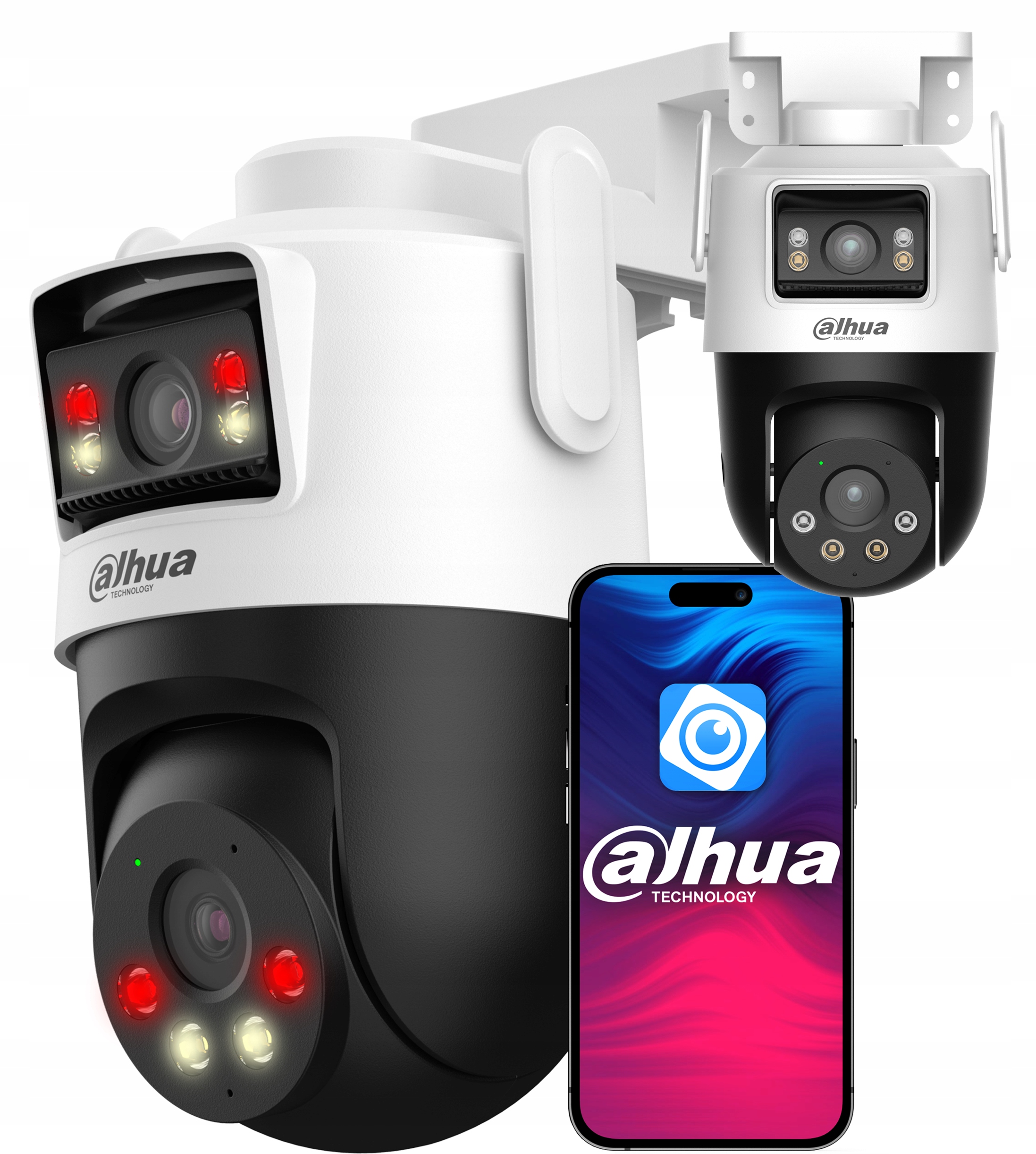 WiFi otočná kamera 10MPx (5Mp+5MP) Dahua P5D-5F-PV Dual Light Audio