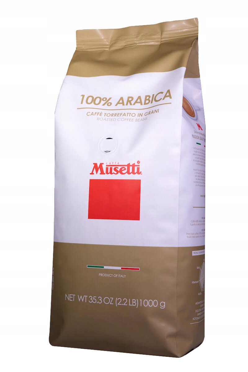 Kawa Musetti 100% Arabica Dolce 1000g Ean 8004769201069 09.2027