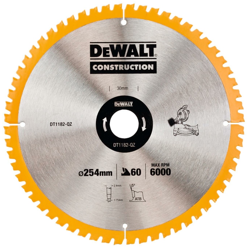 

Dewalt Tarcza Do Drewna Z Gwoździami 254x30mm 60Z