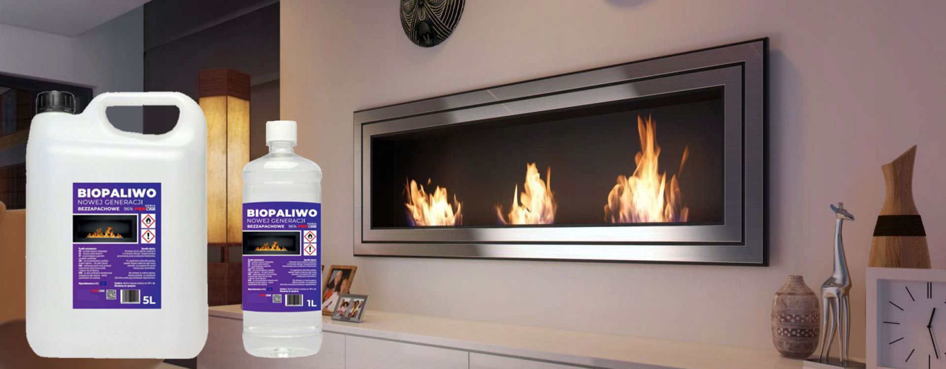 BIOPALIWO BIOETANOL PEK-LINE DO BIOKOMINKA BEZZAPACHOWE BEZWONNE 5L Marka Pek-Line