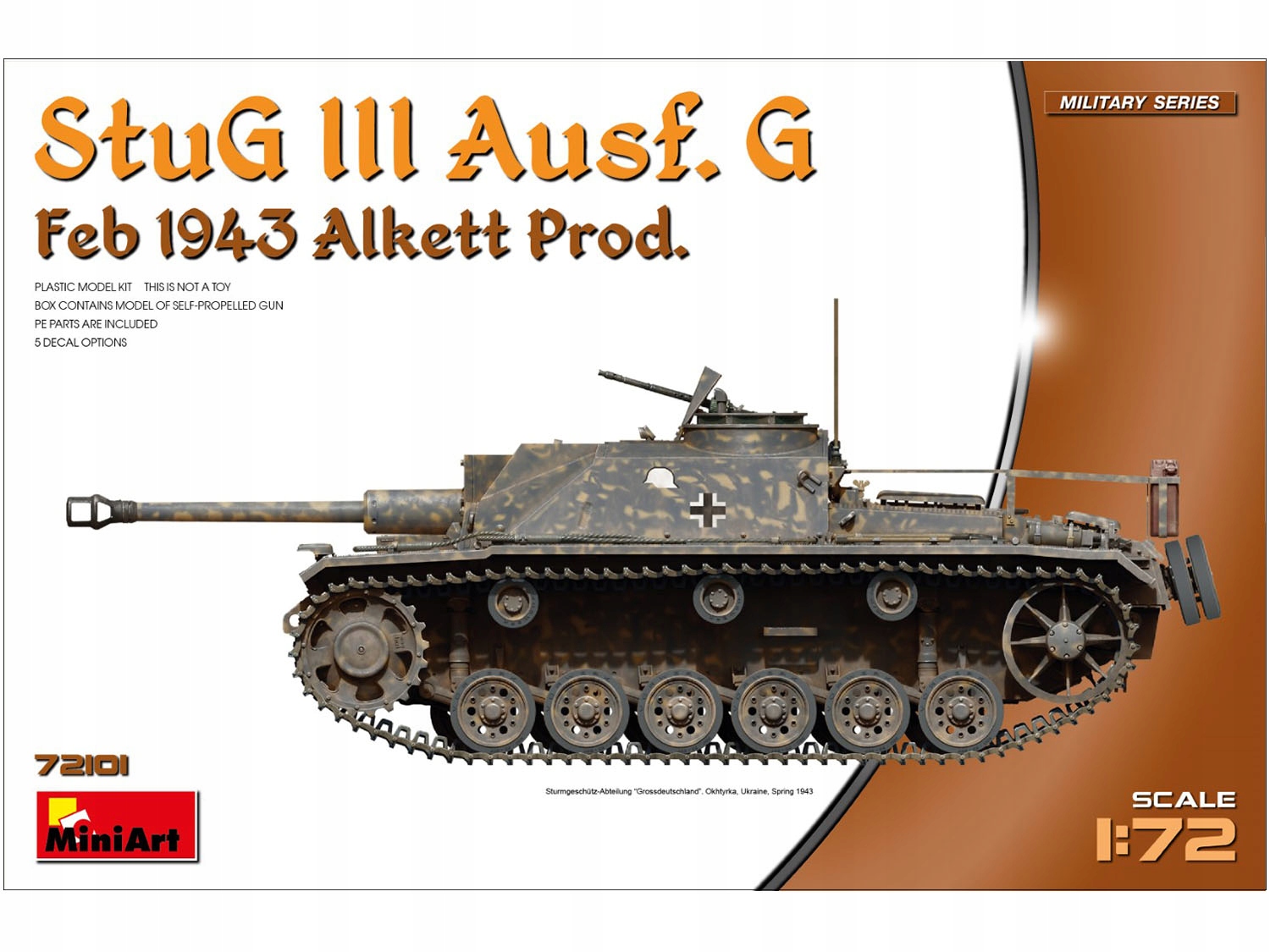 Dělo StuG Sturmgeschutz III Ausf.G Alkett Production 72101 MiniArt
