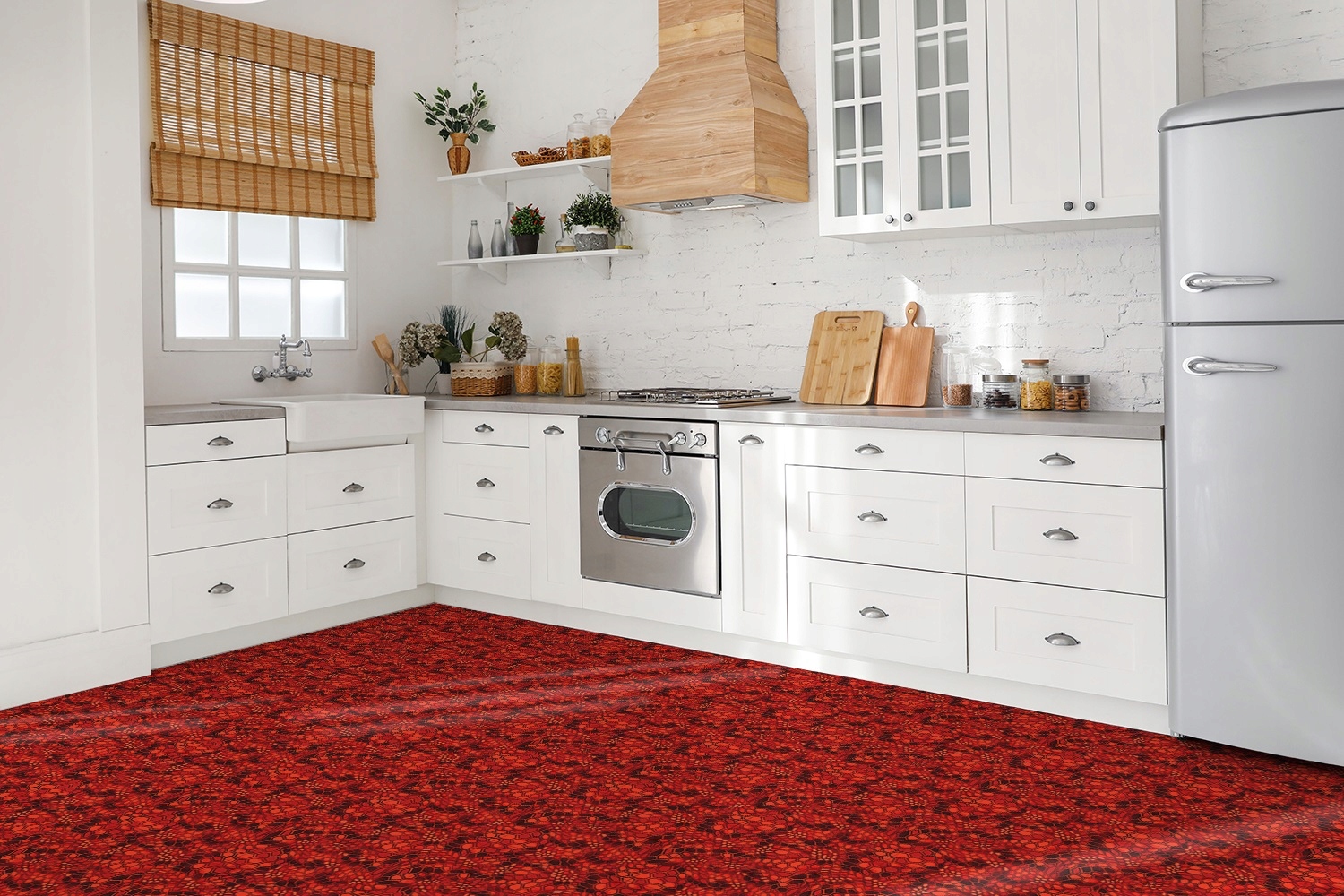 Winylowe płytki samoprzylepne Kamuflaż heksagony Producent Dywanomat