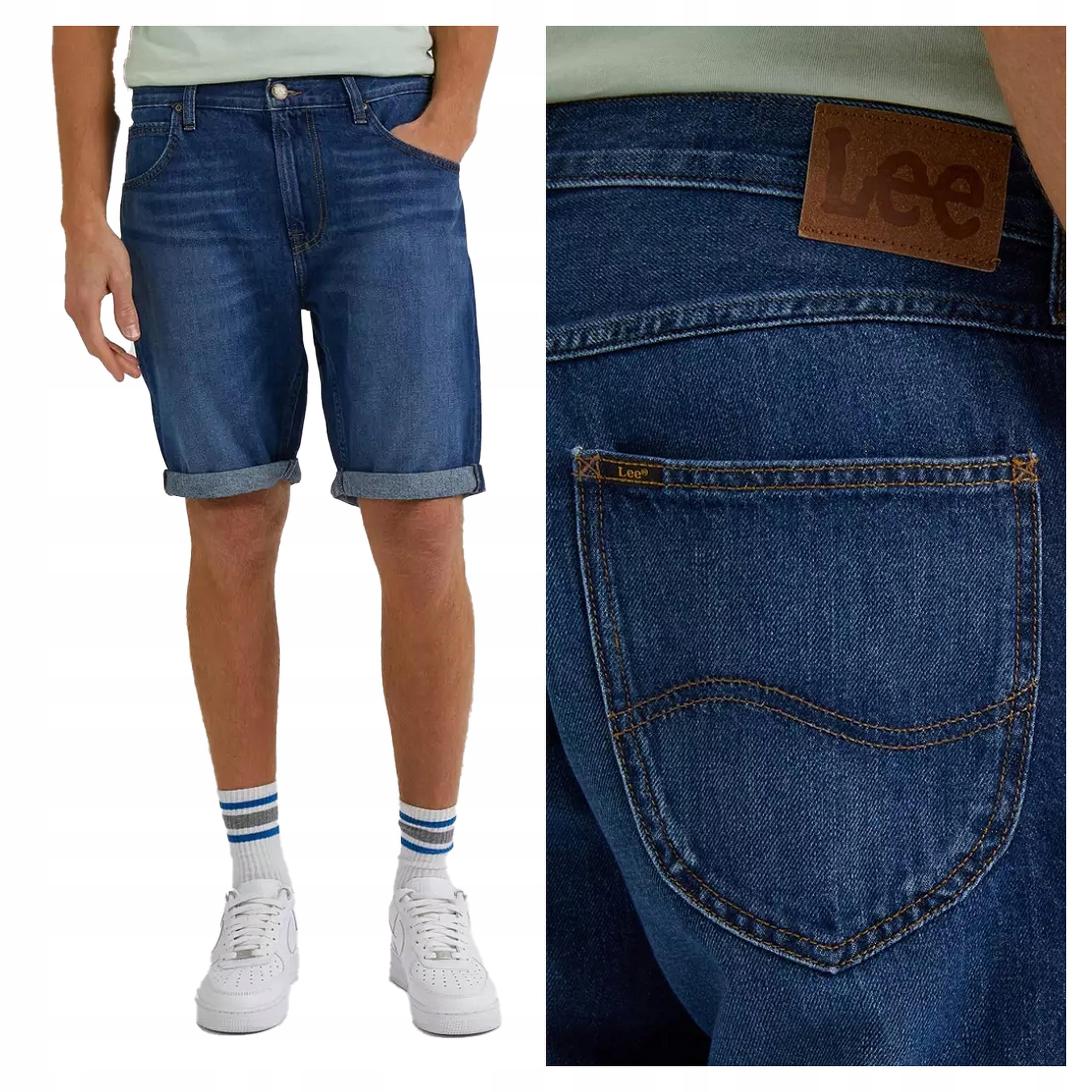 Lee 5 Pocket Short W36 Pánské džínové šortky