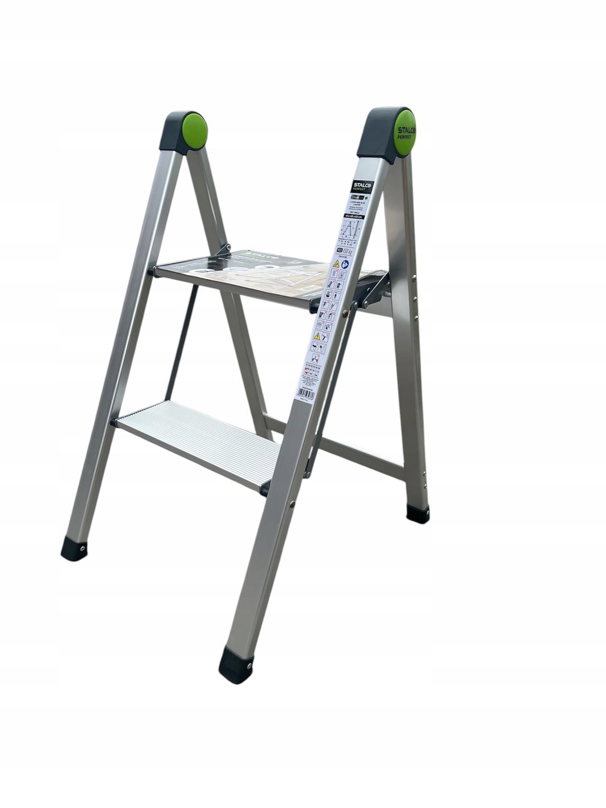 Rebrík Domáci Skladací Mini Slim Rebrík 2 Stupne 150 Kg Stalco