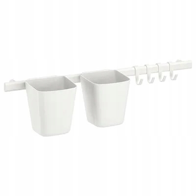 

Szyna 60CM haczyki 2 Pojemniki Ikea Sunnersta