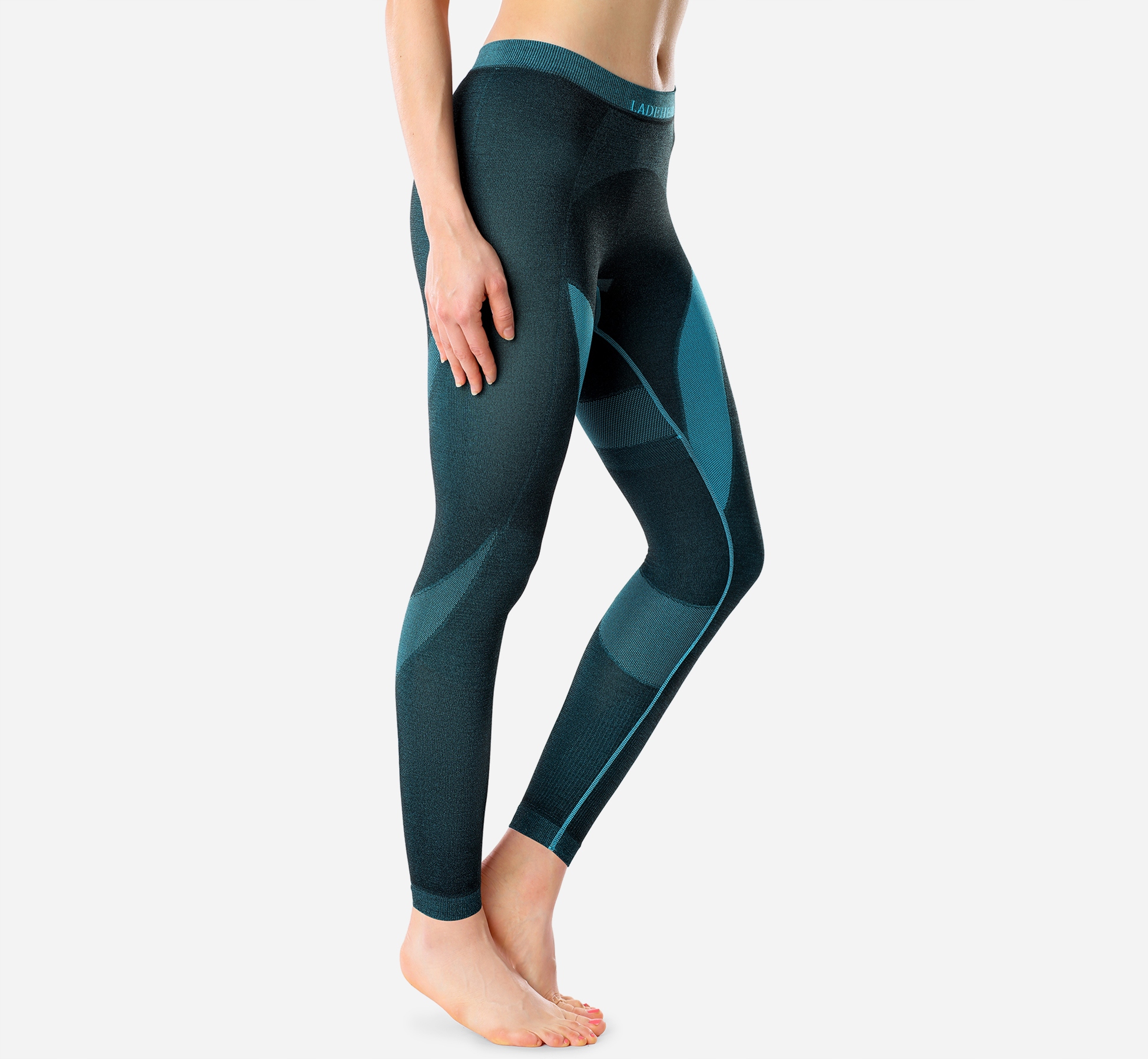 Spodnie Getry Termoaktywne Bielizna Termo damska czarny / turkus M Kod producenta LA-LA40-WOMEN-Pants-Black/Turquoise-M