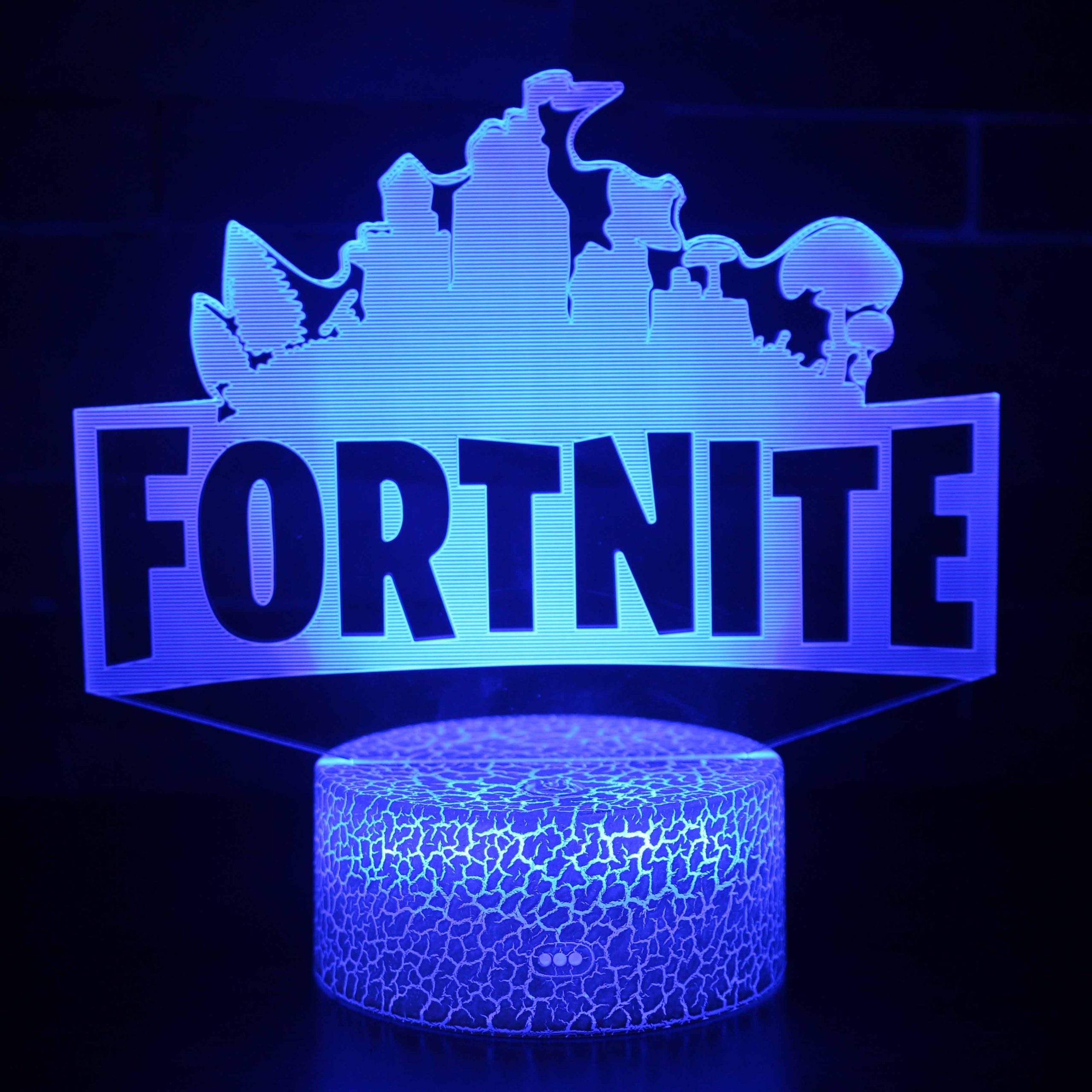 

3D Lampka Nocna 16 Led +pilot Fortnite #001