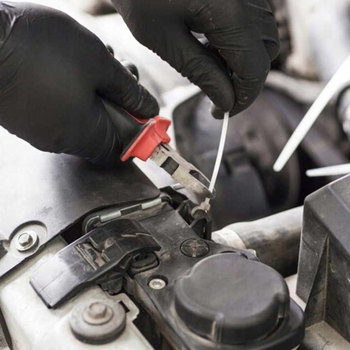 MOCNE OPASKI ZACISKOWE KABLOWE TRYTKI BIAŁE TAŚMA 3,6x200 100 SZT Materiał nylon