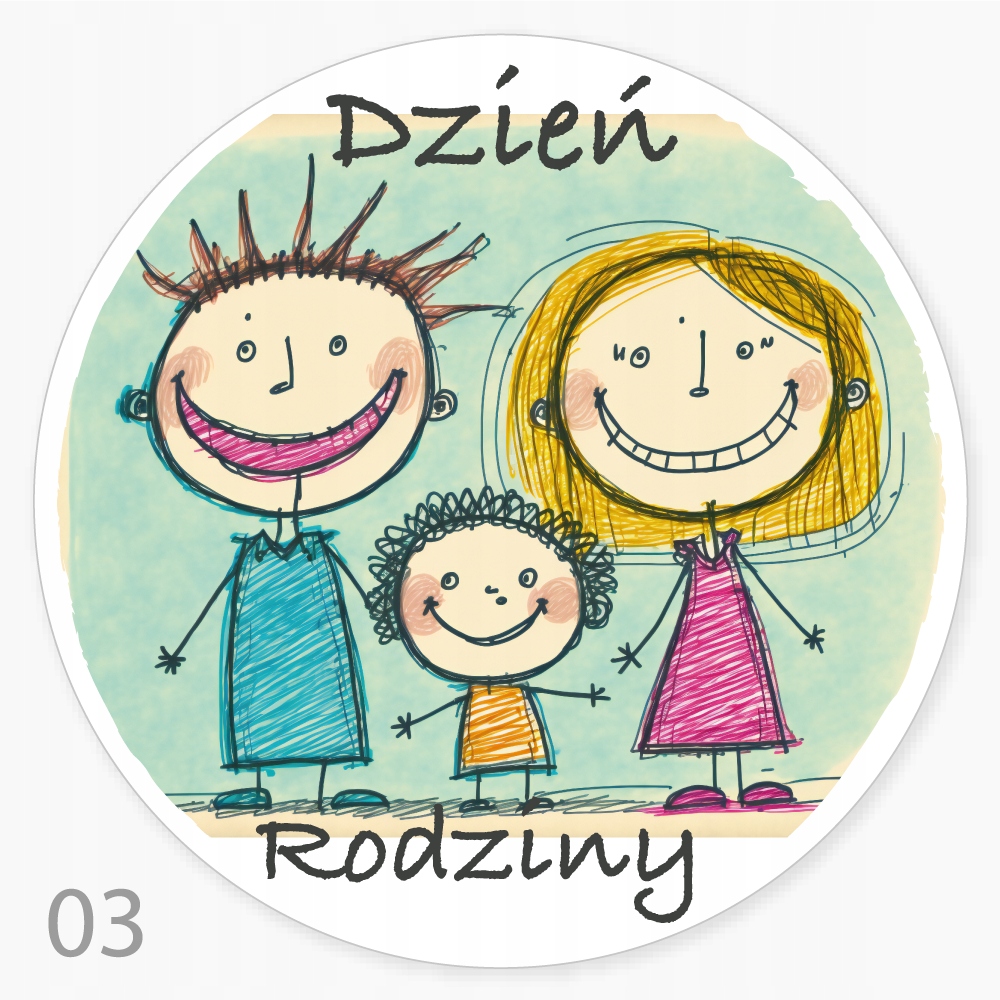 

Naklejki Dzień Rodziny piknik bal ciasto festyn 24
