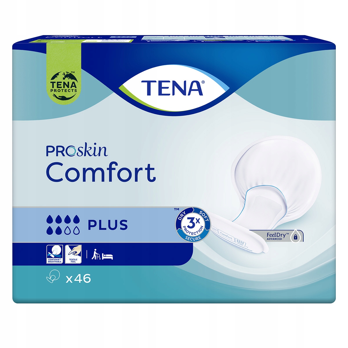 

Pieluchy anatomiczne chłonne Tena Comfort Plus 46