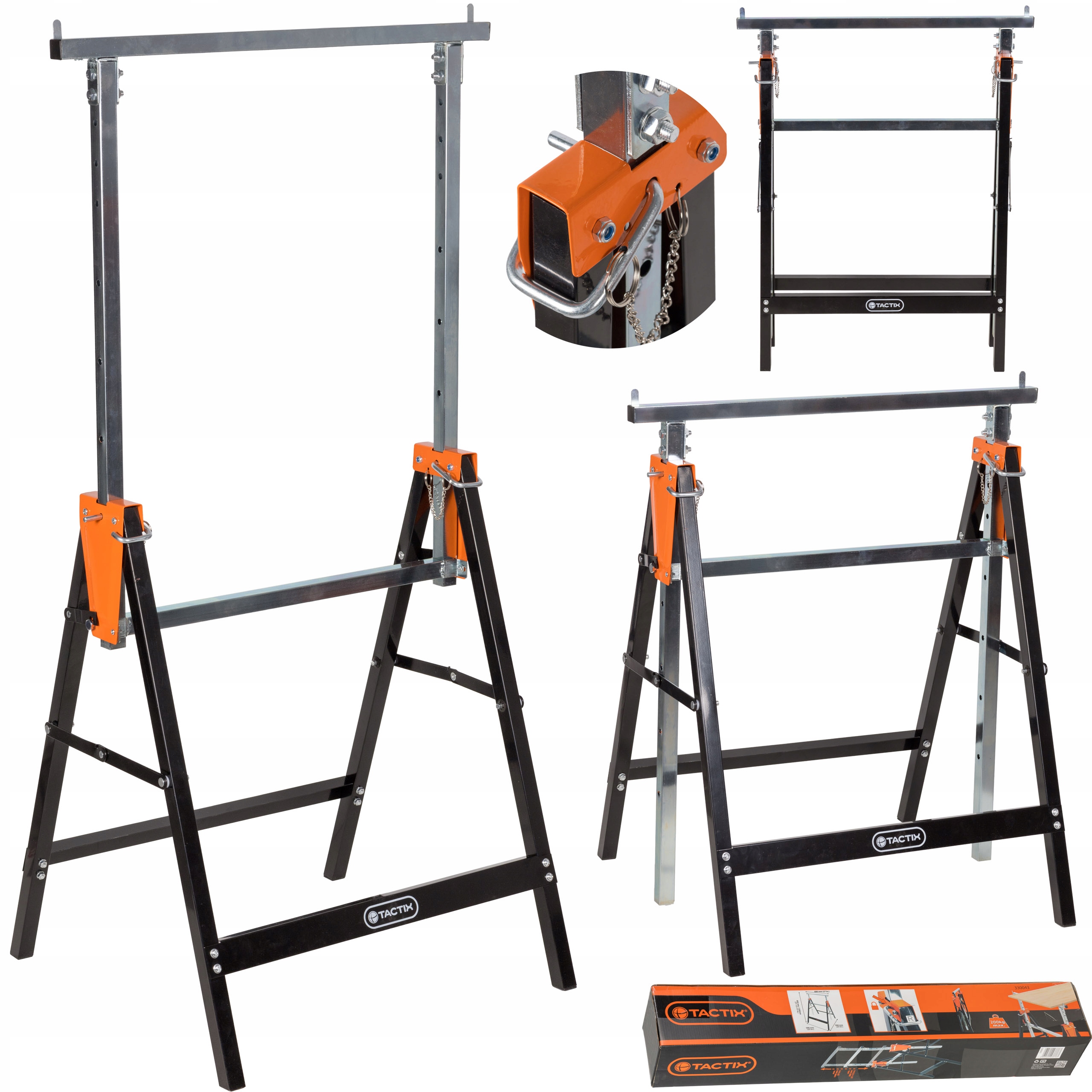 Dílenský kozlík s nastavitelnou výškou 200 kg Tactix